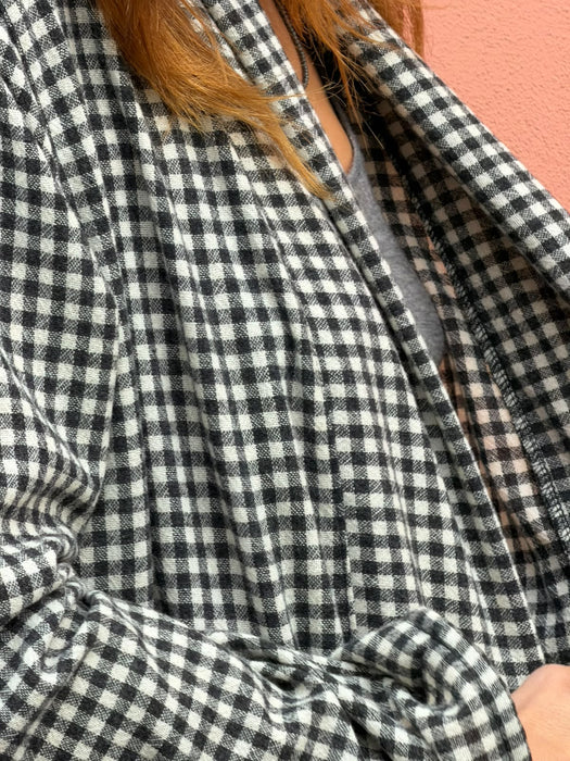 Cardigan Romeo in flanella a quadretti