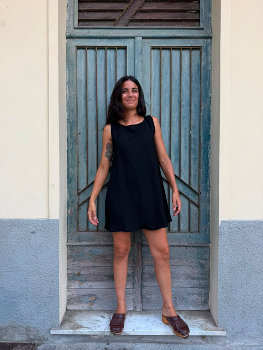 Abito Michele in viscosa nero