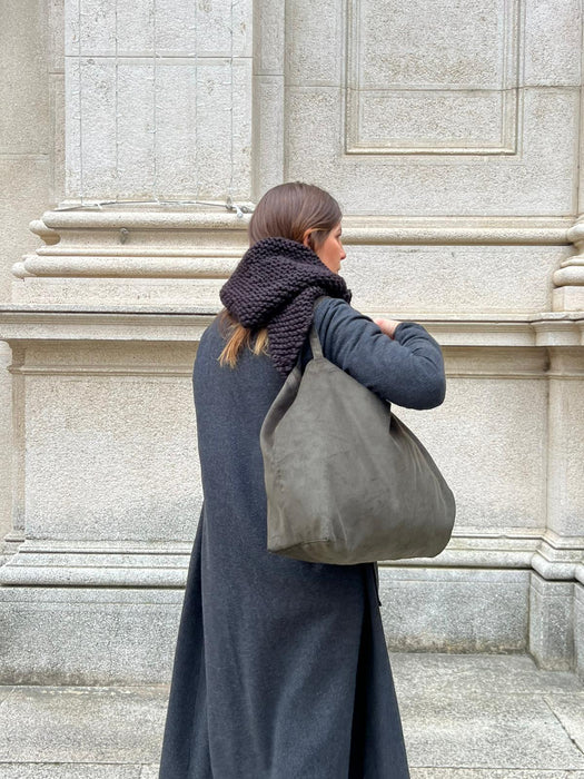 Borsa in velluto verdone