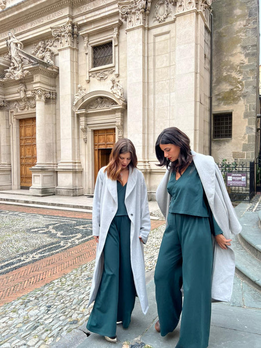 Pantaloni Mia verde bottiglia