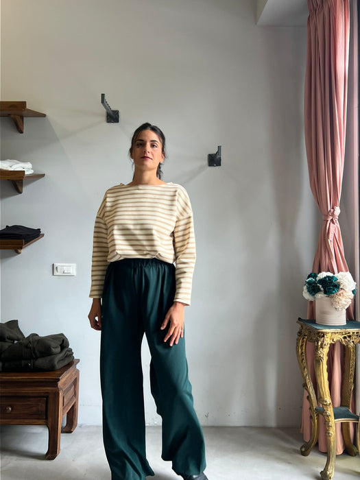 Pantaloni Mia verde bottiglia