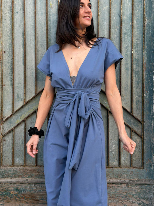 Tuta Magda azzurro polvere