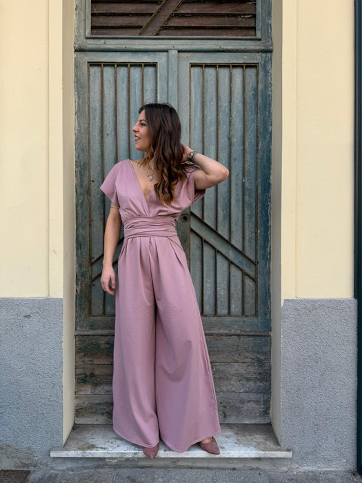 Tuta Magda rosa malva