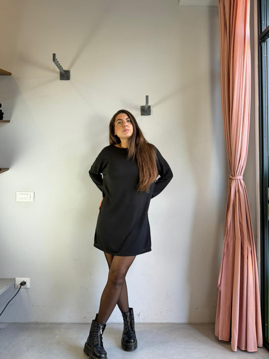 Abito Deborah in cotone nero