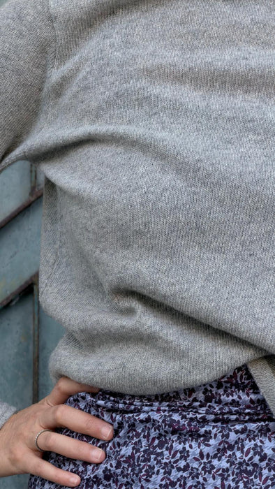 Maglia Nicole in lana grigio chiaro