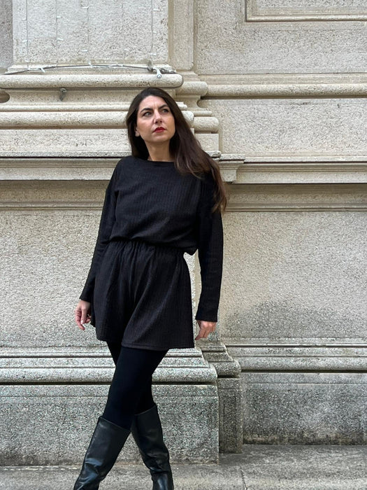 Maglia Deborah in lana spigata