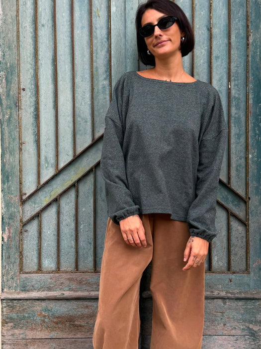 Maglia Vittorio verde/grigio