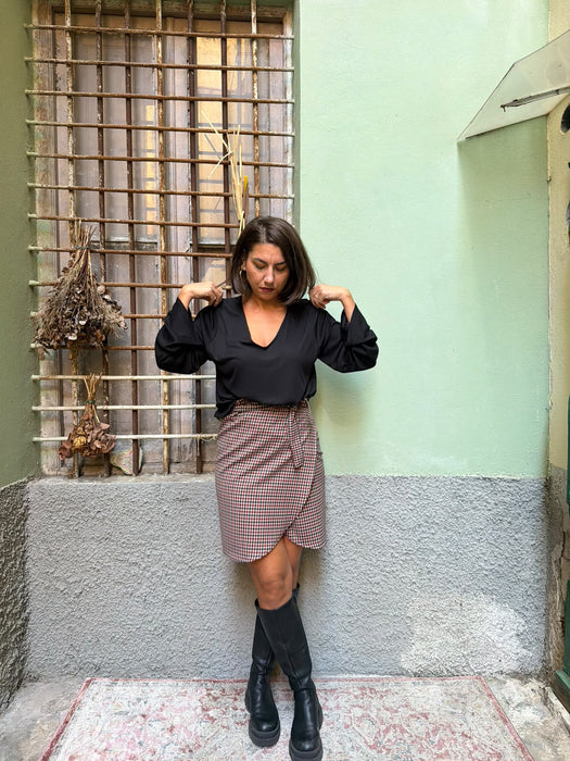Gonna Matilda corta in fresco lana