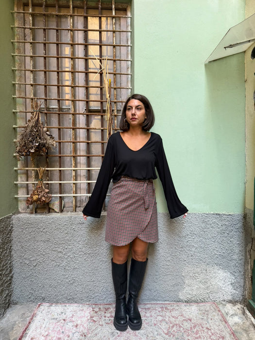 Gonna Matilda corta in fresco lana