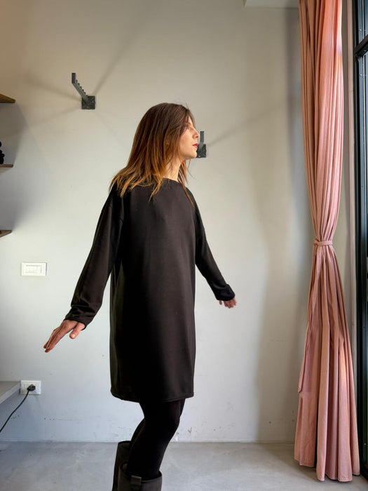 Abito Deborah in cotone nero