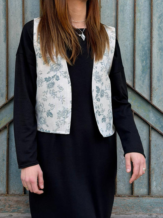 Gilet Mary Jane fiorato