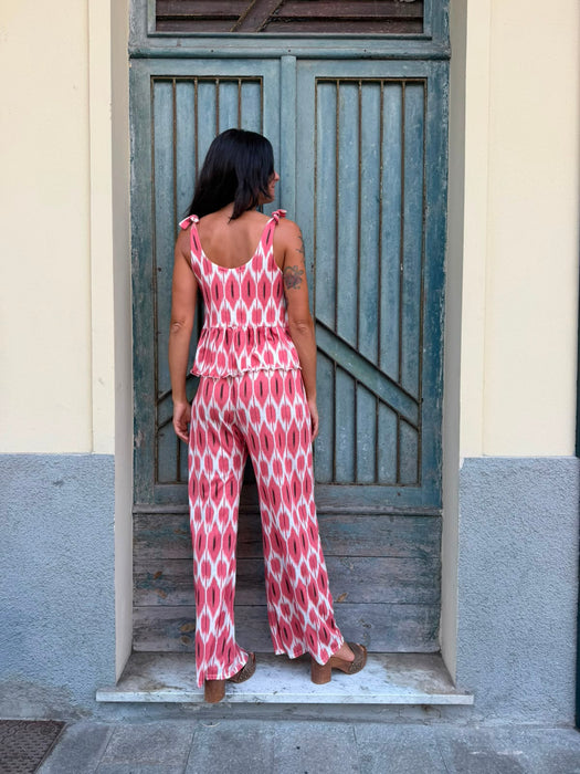 Pantaloni Mia in fantasia geometrica