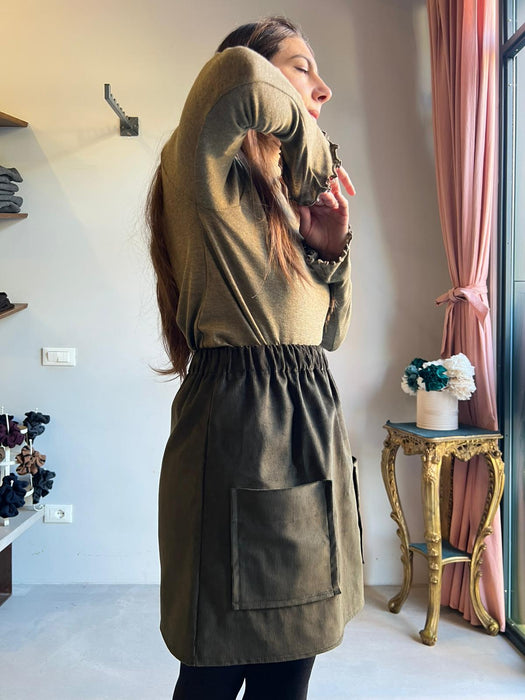 Gonna Luca in velluto verdone