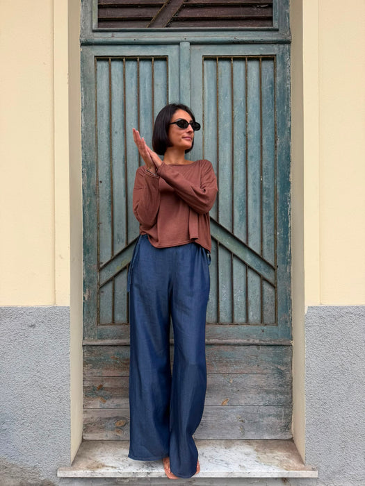 Maglia Deborah in maglina color cammello