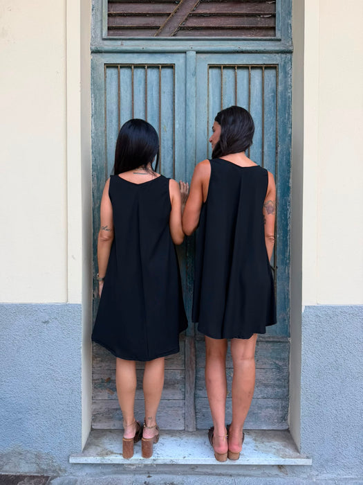 Abito Michele in viscosa nero