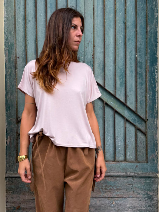 T-shirt Scatoletta rosa cipria