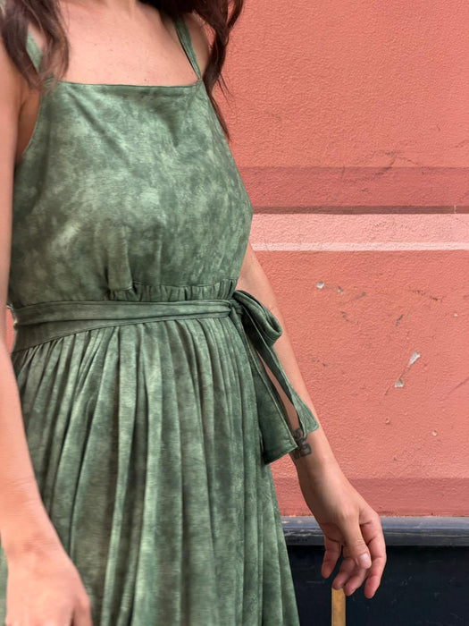 Abito Barbara in jersey verde