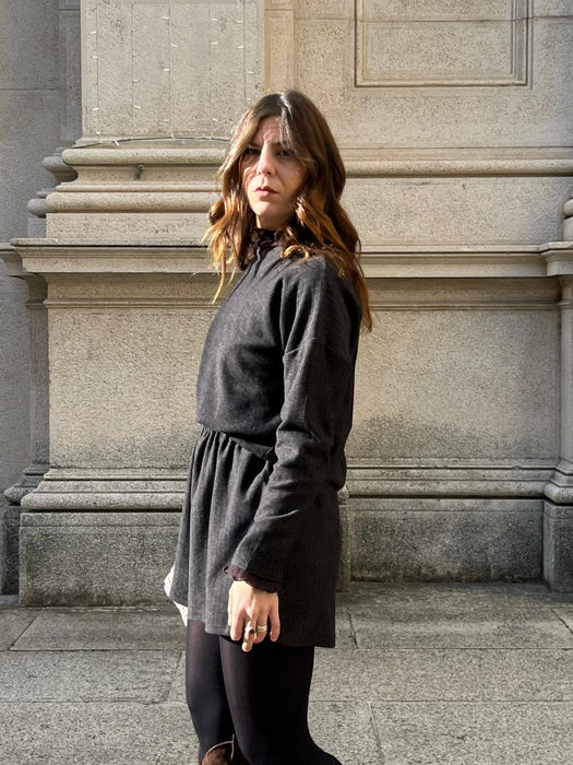 Maglia Deborah in lana spigata