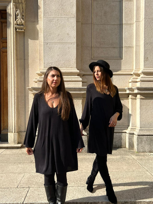 Abito Frida in maglina nera