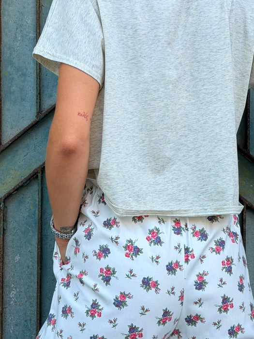 T-shirt Scatoletta grigio mélange
