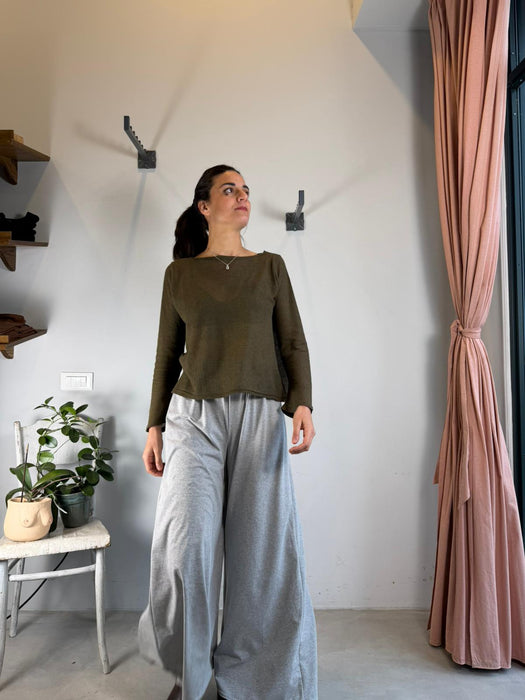 Pantaloni Corrado grigio chiaro mélange