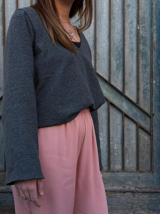 Maglia Frida verde/grigio