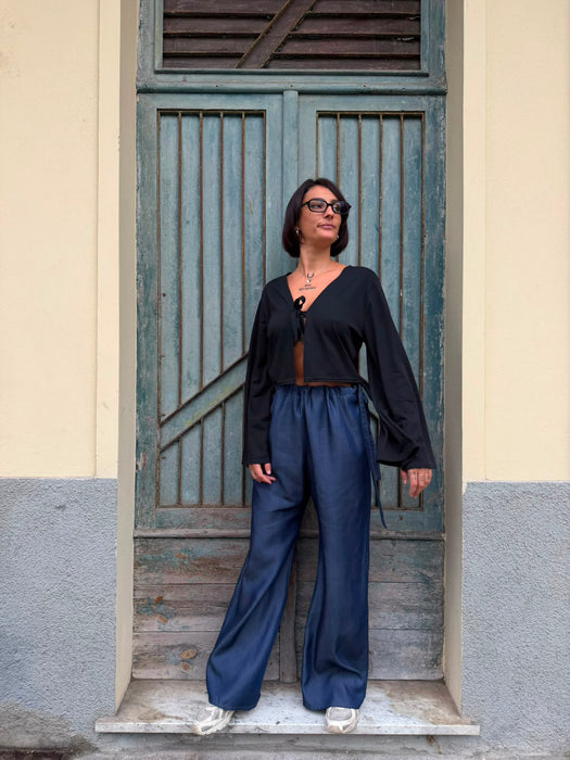 Maglia Alfredo in cotone nero