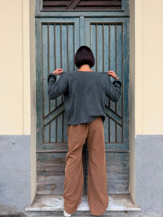 Maglia Vittorio verde/grigio