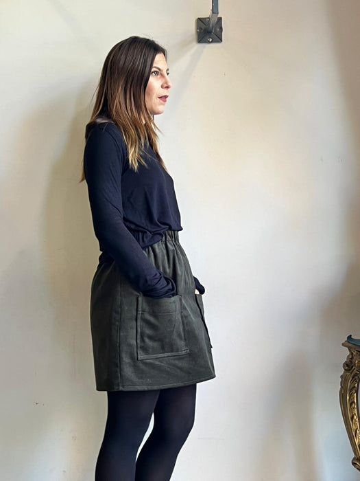 Gonna Luca in velluto verdone