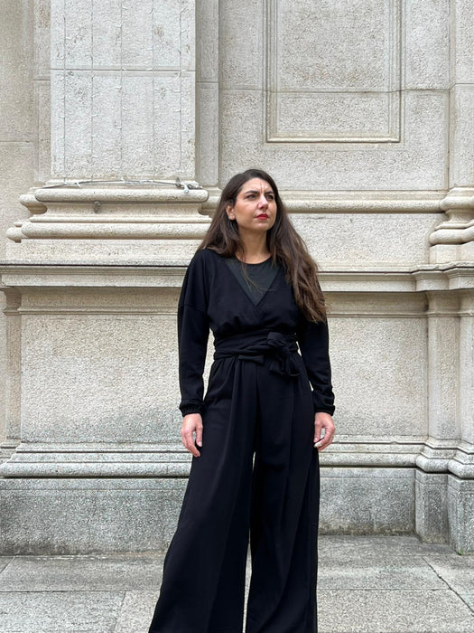 Tuta Magda a  manica lunga nera