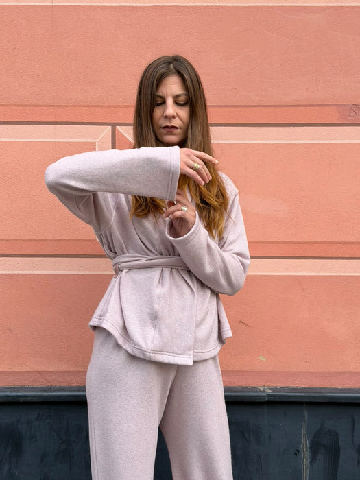 Cardigan Romeo in cashmere rosa