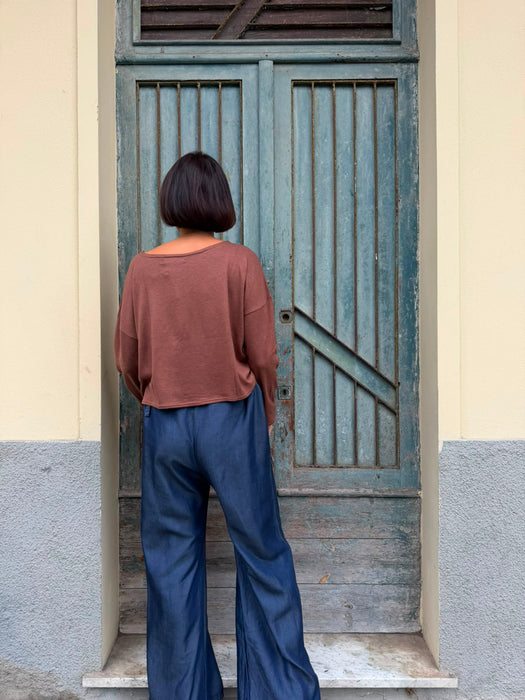 Maglia Deborah in maglina color cammello