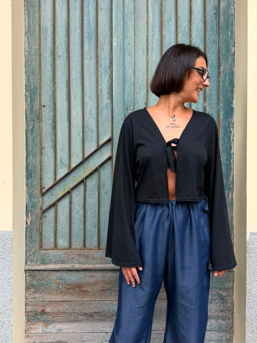 Maglia Alfredo in cotone nero