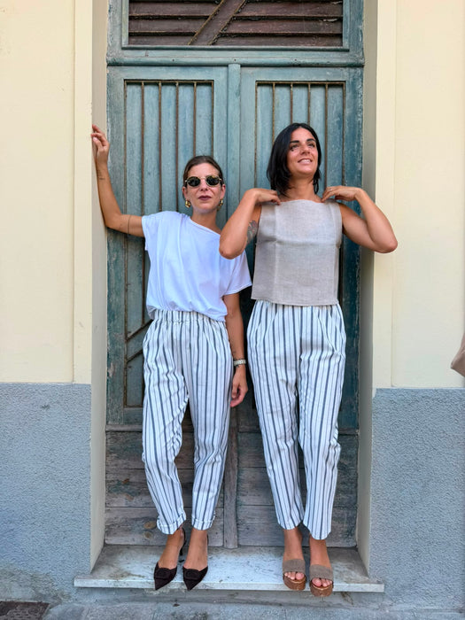 Pantaloni Asia a righe