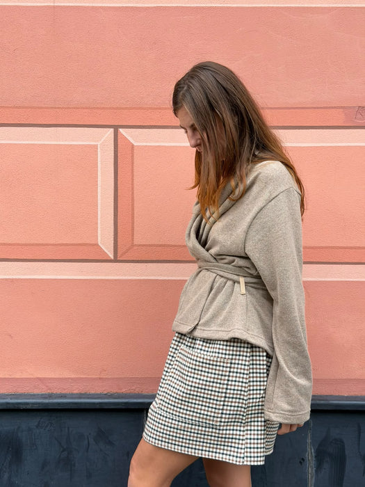 Cardigan Romeo in cashmere beige
