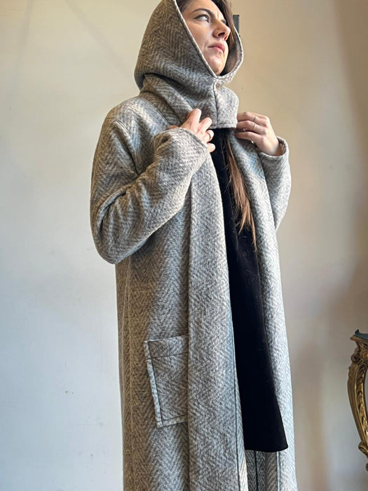 Capospalla Marinella lungo spigato grigio