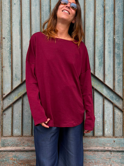 Maglia Carolina color bordeaux