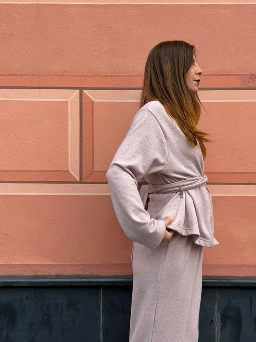 Cardigan Romeo in cashmere rosa