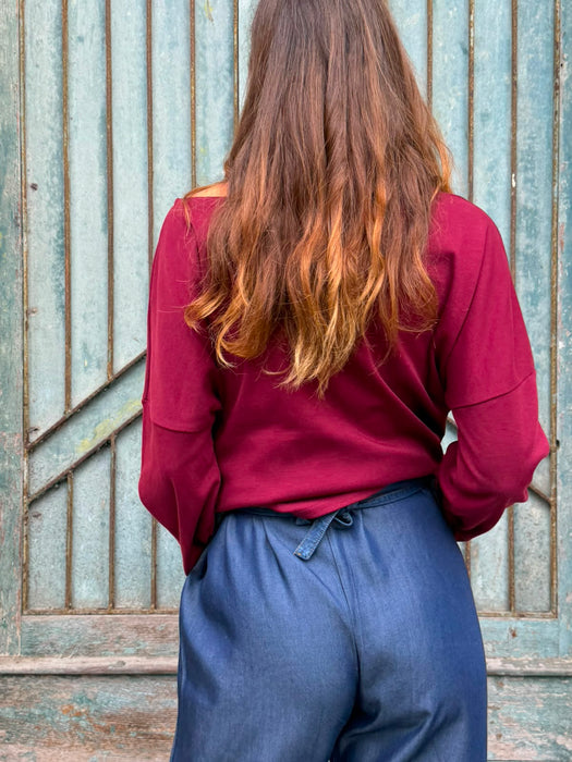 Maglia Carolina color bordeaux