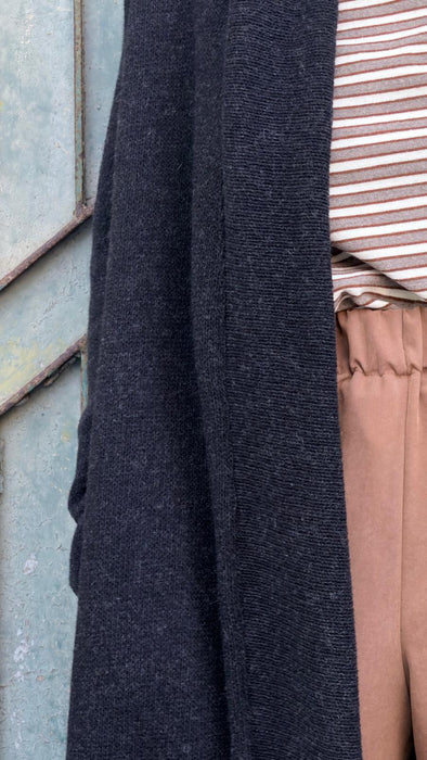 Cardigan Marinella in lana nera