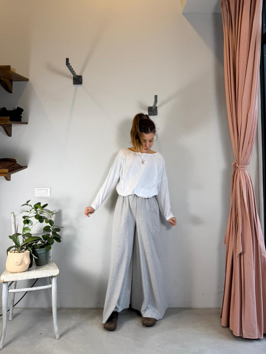 Pantaloni Corrado grigio chiaro mélange