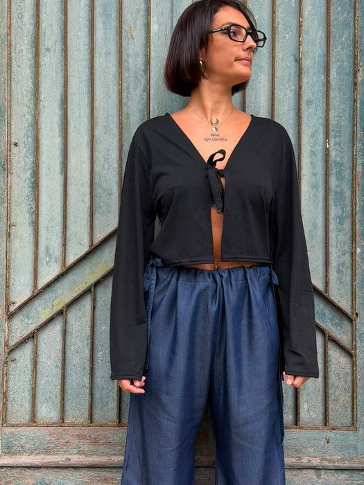 Maglia Alfredo in cotone nero