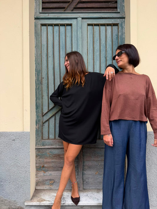 Maglia Deborah in maglina color cammello