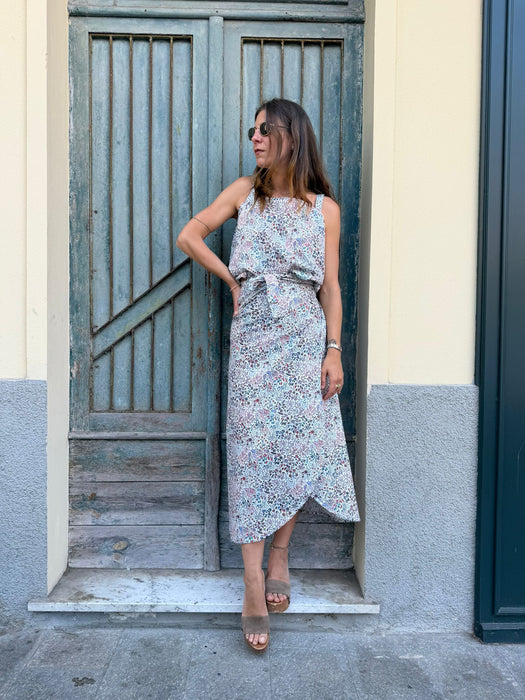 Top Filomena a fiorellini colorati