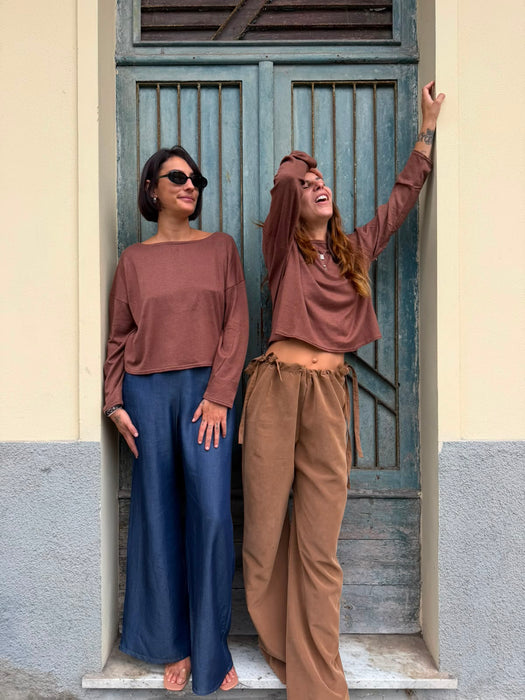 Maglia Deborah in maglina color cammello