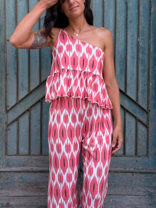 Pantaloni Mia in fantasia geometrica