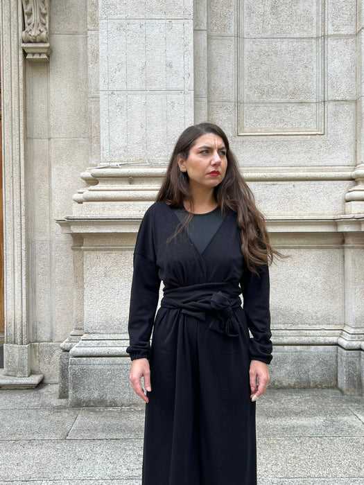 Tuta Magda a  manica lunga nera