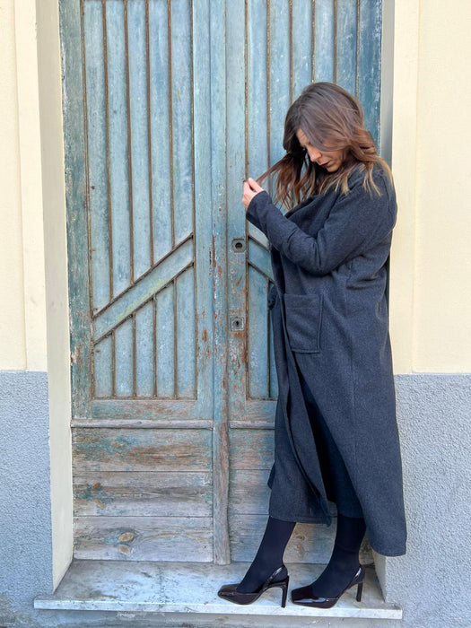Cardigan Marinella lungo antracite