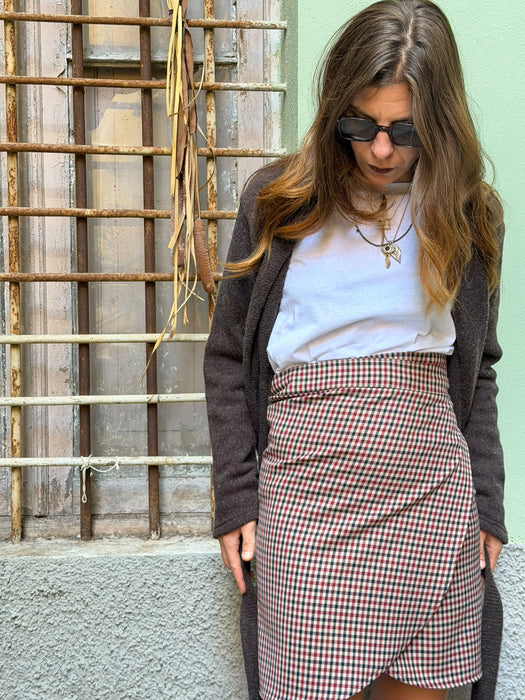 Gonna Matilda corta in fresco lana