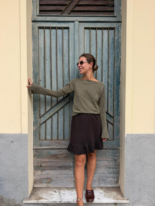 Maglia Cristiana verde salvia